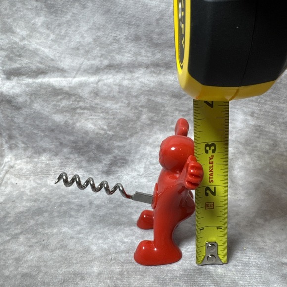 Happy Red Man Wine Corkscrew/Bottle‎ Opener, Funny Portable Barware Bachelorette - Picture 9 of 11
